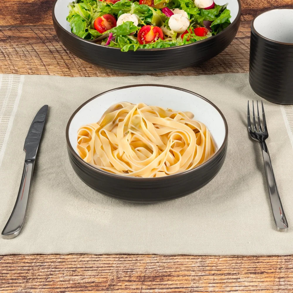 Ceramic Serving Bowl Dishwasher Safe round Bowl Perfect Soups Salads Comfort Foods Rustic Dinnerware Essential