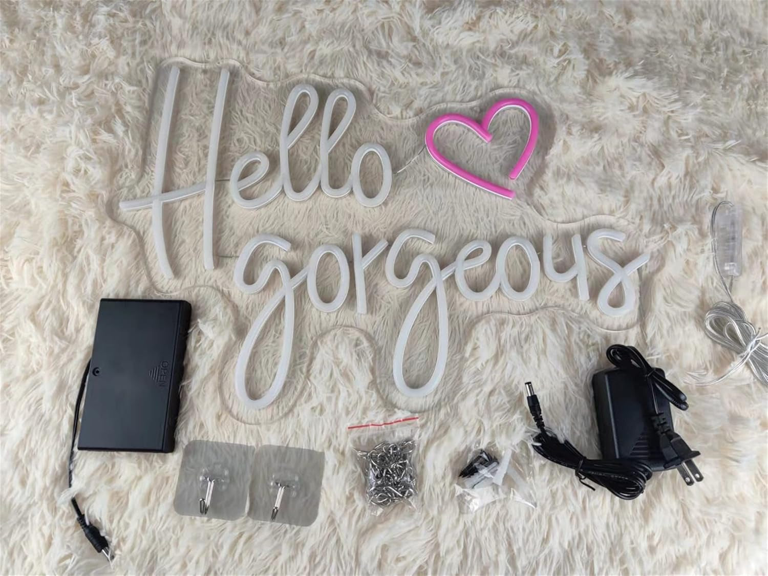 Let'S Party Neon Sign Lights for Wall Decor for Bedroom Home Decoration 5V USB Party Decoration (Warm, 19.7 * 13.78Imch)