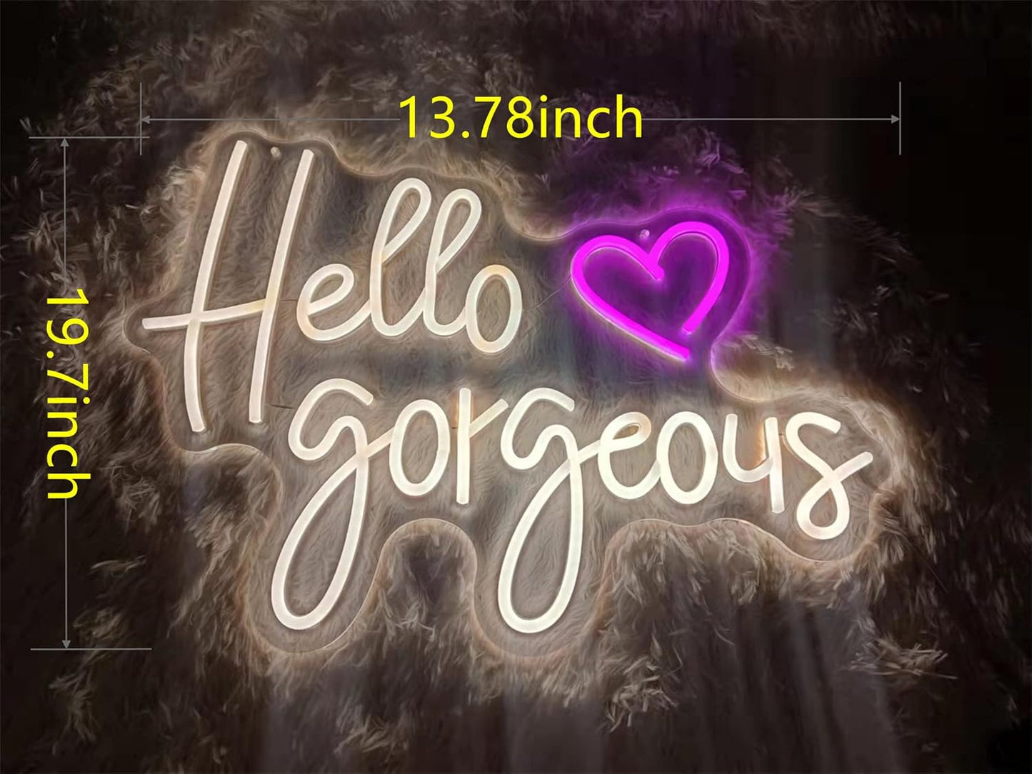 Let'S Party Neon Sign Lights for Wall Decor for Bedroom Home Decoration 5V USB Party Decoration (Warm, 19.7 * 13.78Imch)