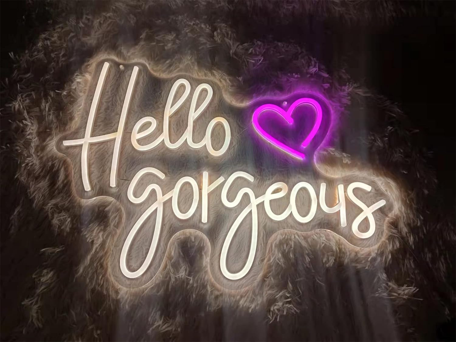 Let'S Party Neon Sign Lights for Wall Decor for Bedroom Home Decoration 5V USB Party Decoration (Warm, 19.7 * 13.78Imch)