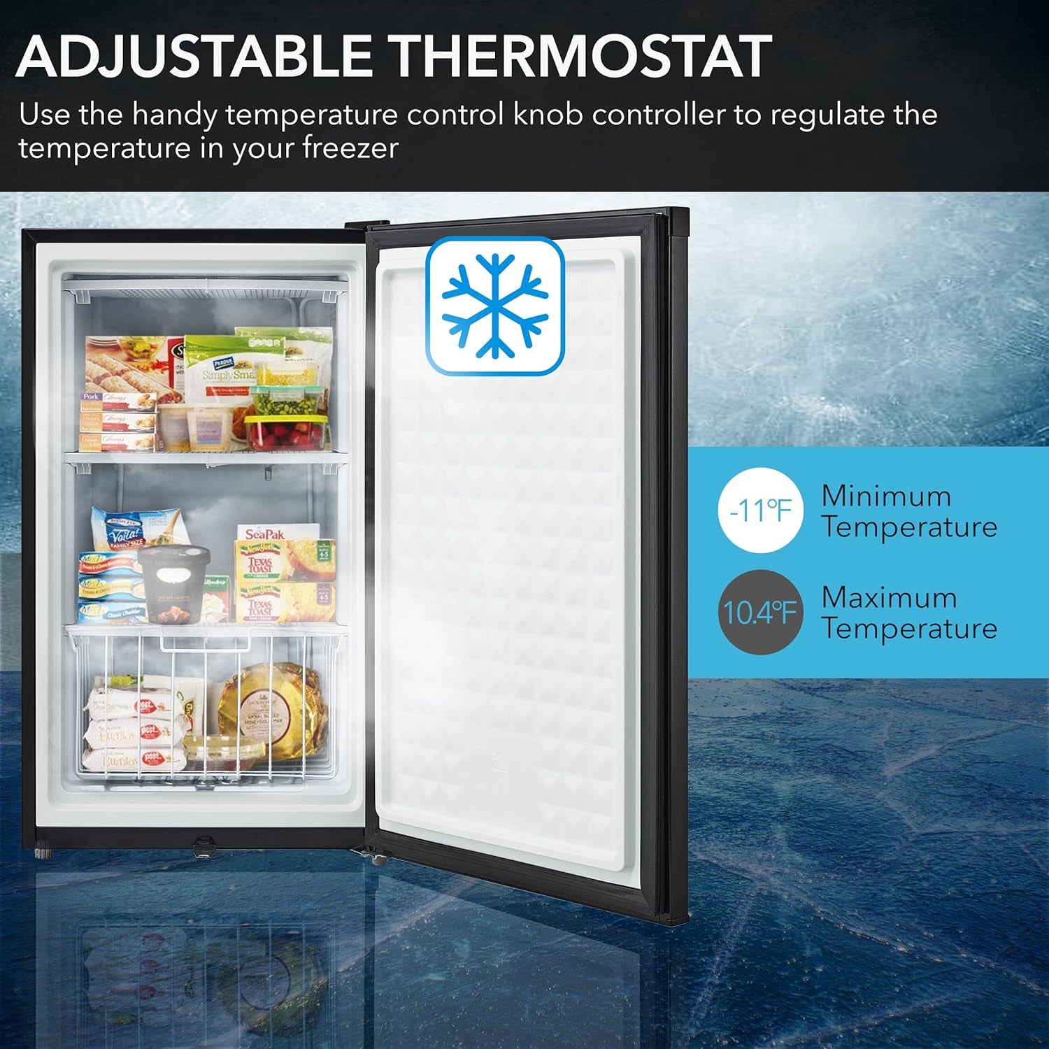 CUF-301BK 3 Cu. Ft Energy Star Upright Freezer with Lock – Black